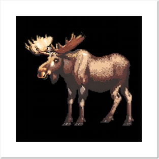 16-Bit Moose Posters and Art